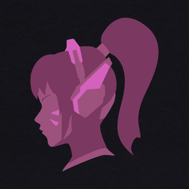 Dva's silhouette by JamesCMarshall